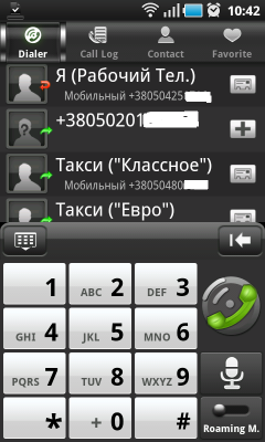 TouchPal Contacts - красивый диалер